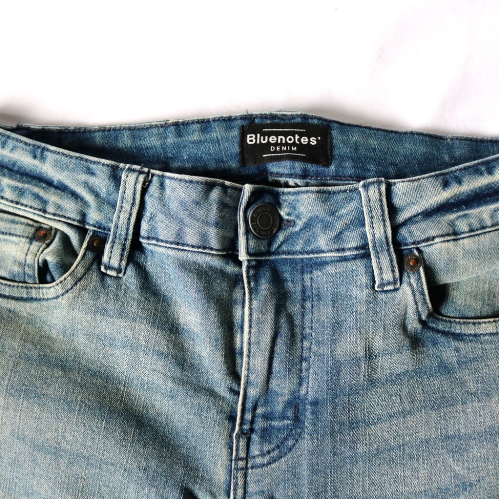 Bluenotes Denim Jeans 'Brodie' Slim Straight Fit Men's 30 x 30 Zipper Fly - Picture 2 of 9